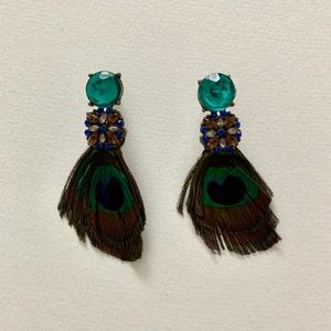 Peacock earrings